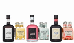 gin trio party pack with pink grapefruit soda