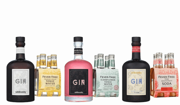 gin trio party pack with pink grapefruit soda