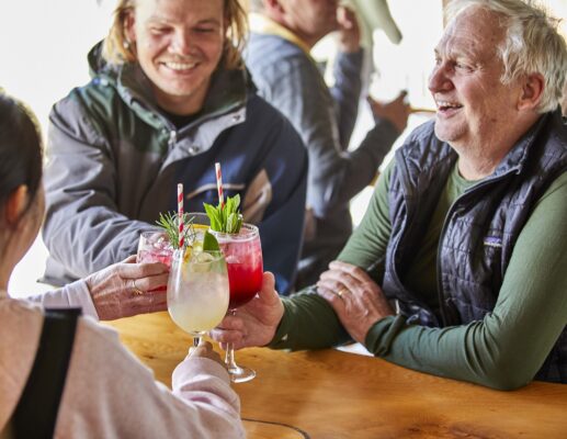 apres-ski cocktails with friends