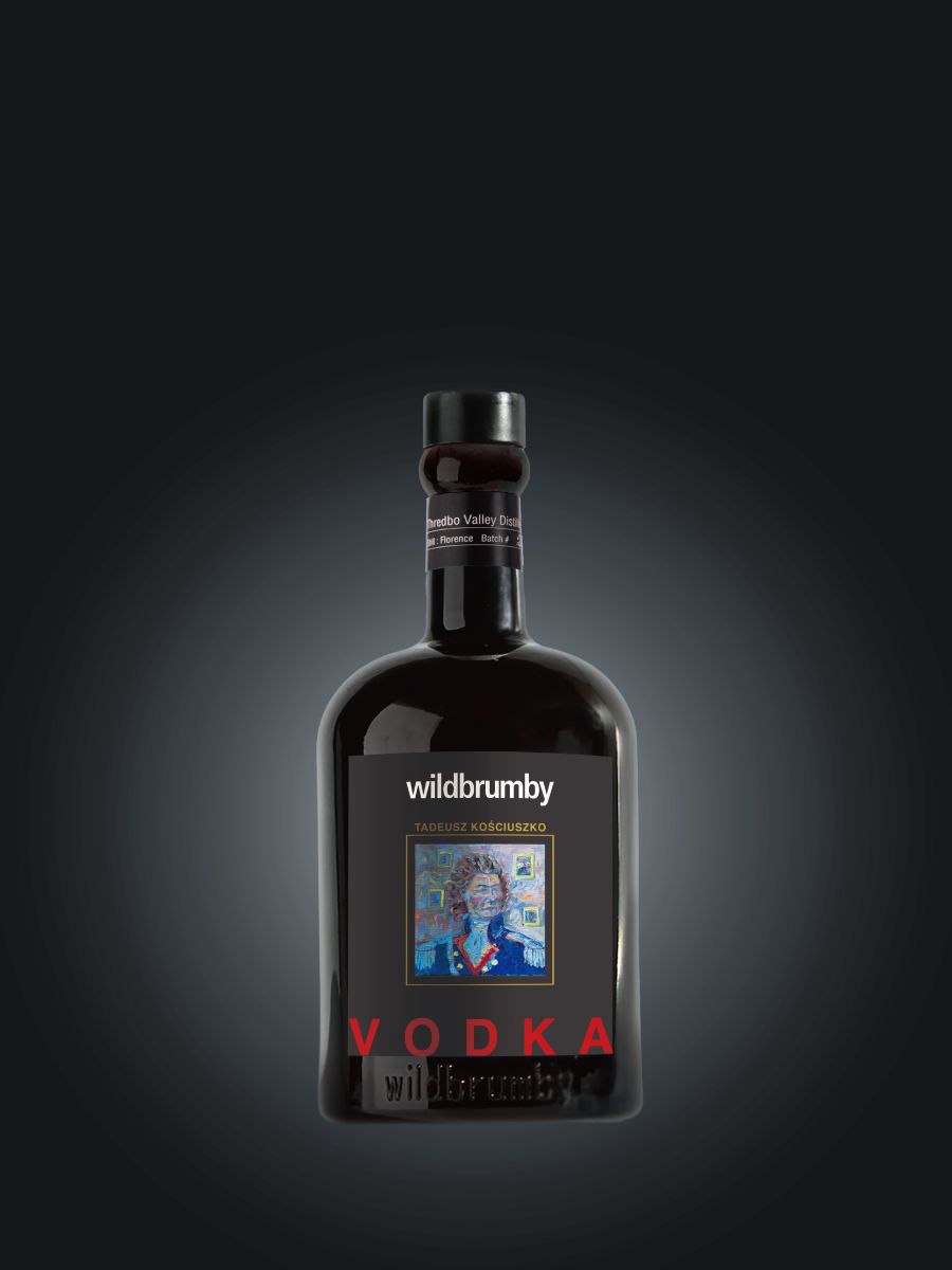 Kosciuszko Vodka bottle with alpine cocktail